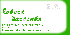 robert martinka business card